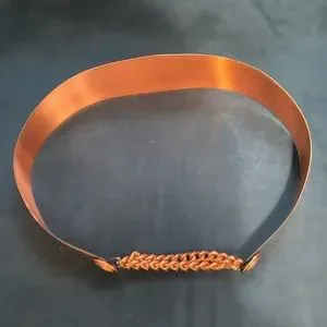 Vintage 1950’s Renoir Copper Wasp Waist Belt 1950s Wicked Wasp Waist Copper Belt / Deadstock Vintage 50s  main image 2